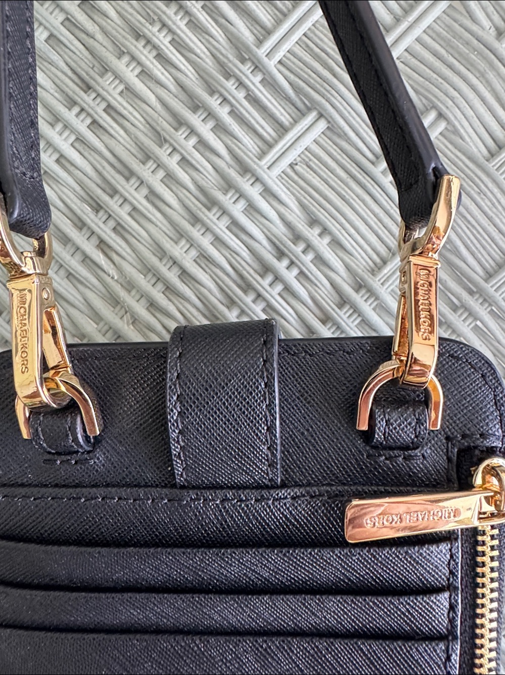 Michael Kors Saffiano Leather Smartphone Crossbody Bag - Picture 5 of 13